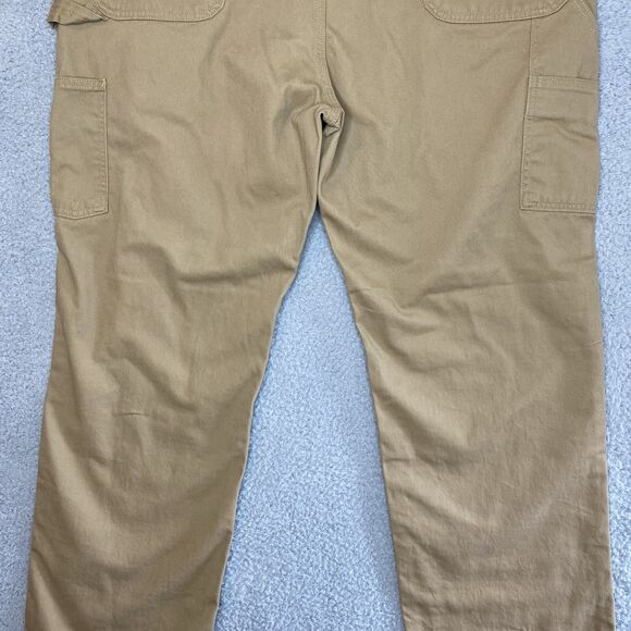 Carhartt Pants Mens 42x32 Loose Fit Canvas Carpenter Jean B324 Beige Tan Rugged - Picture 12 of 16